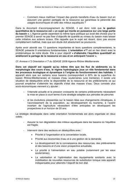 Analyse de
