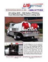 4025-1200 Gallon PTO Drive Truck - US Jetting