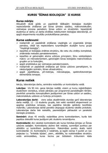 Kurss notiek