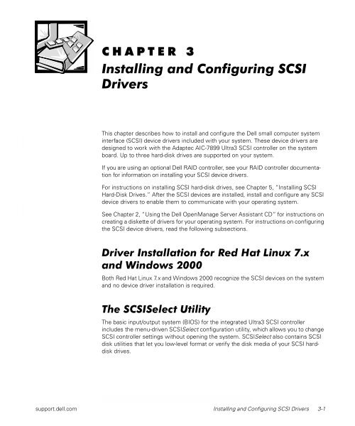 Installing and Configuring SCSI Drivers - Dell Support