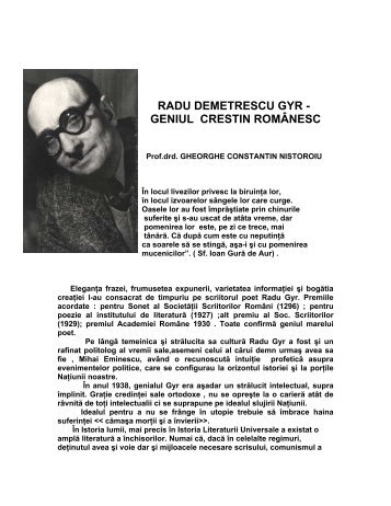 radu demetrescu gyr - Noi Dacii