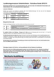 Landkreisgymnasium VeitshÃƒÂ¶chheim - Schulbus-Guide - VVM
