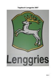 Tagebuch Lenggries 2007