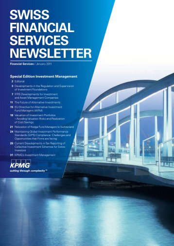 SWISS FINANCIAL SERVICES NEWSLETTER - KPMG