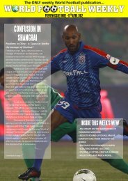 17th april 2012 confusion in shanghai - WORLD FOOTBALL WEEKLY