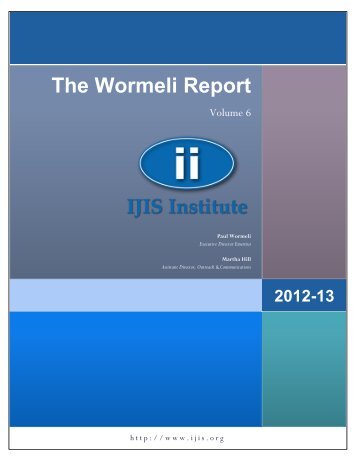 The Wormeli Report - IJIS Institute