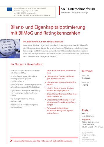 Bilanz- und Eigenkapitaloptimierung mit BilMoG und ...