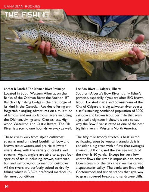 Download Our Brochure - Tailwaters Fly Fishing Co.