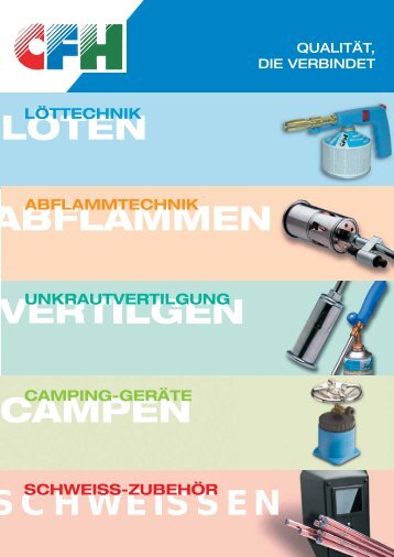 SCHWEISSEN - CFH Löt- und Gasgeräte GmbH