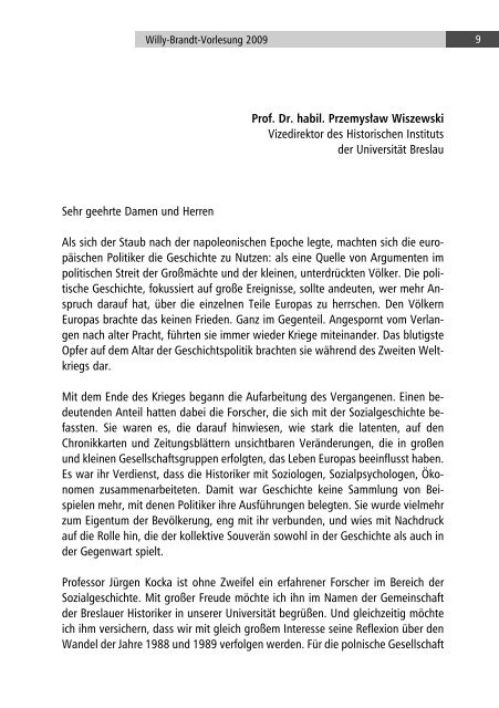 Eine transnationale Revolution und ihre Folgen - Fundacja im ...