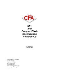 CF+ and CompactFlash Specification Revision 4.0 5/24/06