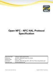 Open NFC - NFC HAL Protocol Specification
