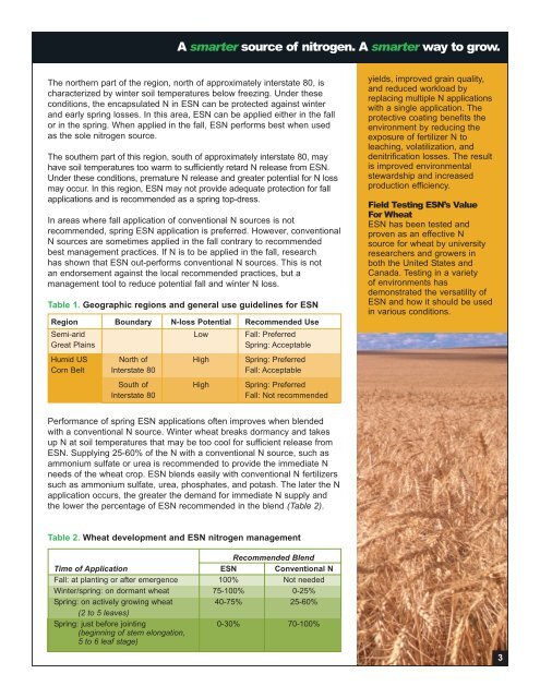 ESN Wheat Fact Sheet 0408.qxp - Agrium Wholesale