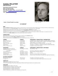 CV complet RÃ©alisateur - Agence Artistique Duchesne