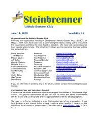 Athletic Booster Club - Steinbrenner High School