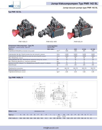 Jurop-Vakuumpumpen Typ PNR 142 SL