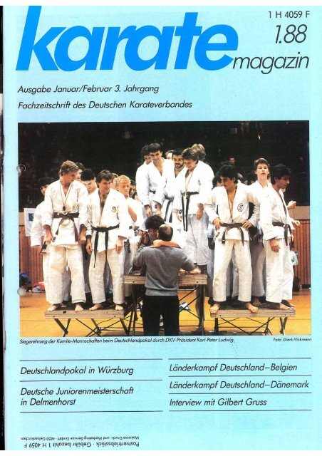 DKV-Magazin Nr. 1 - Chronik des deutschen Karateverbandes