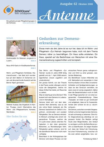 Antenne - Ausgabe 62 - SENIOcare