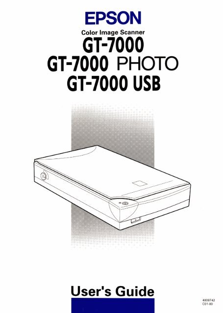 EPSON GT-7000, Photo, USB