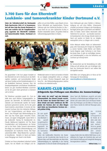 DKV-Magazin Nr. 6 - Chronik des deutschen Karateverbandes