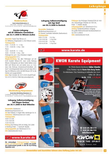 DKV-Magazin Nr. 6 - Chronik des deutschen Karateverbandes