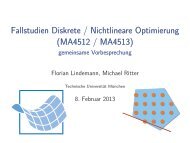 Fallstudien Diskrete / Nichtlineare Optimierung - M1 - Technische ...