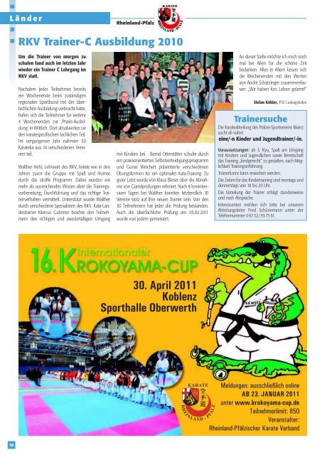 DKV-Magazin Nr. 2 - Chronik des deutschen Karateverbandes