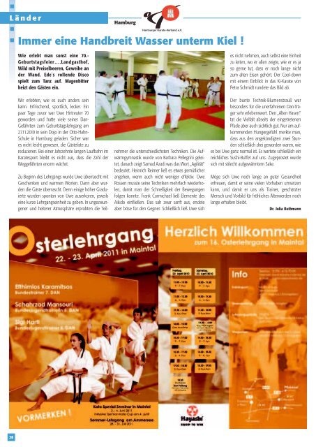 DKV-Magazin Nr. 2 - Chronik des deutschen Karateverbandes