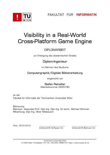 Thesis - Computer Graphics Group - Technische Universität Wien