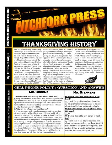 pitchfork press november edition - Adams County/Ohio Valley ...