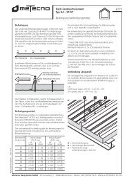 Montage & Details - Metecno Trading GmbH