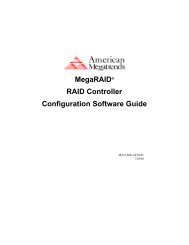 MegaRAID® RAID Controller Configuration Software Guide - Gateway