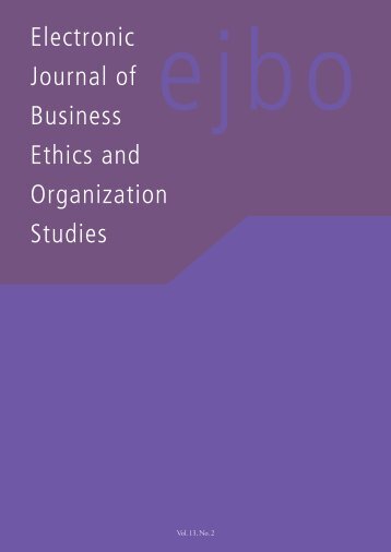 View PDF - Electronic Journal of Business Ethics and Organization ...