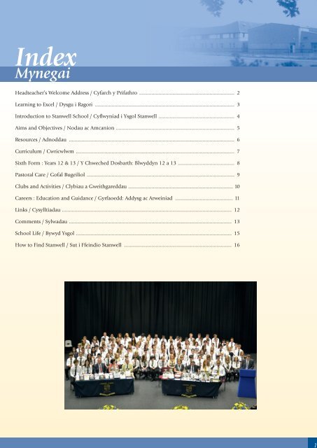 Ysgol Stanwell School Prospectus Prospectws