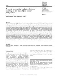 A study on moisture absorption and swelling in bio-based jute-epoxy ...