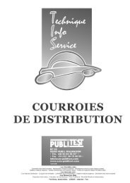 courroie de distribution - Publitest