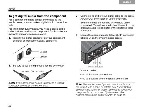 Bose 3-2-1 GSX User Guide Manual - Cinema System Manual