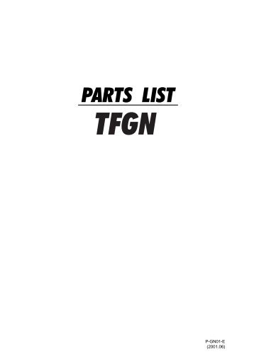 Parts book for Tajima TFGN - Superior Sewing Machine and Supply ...