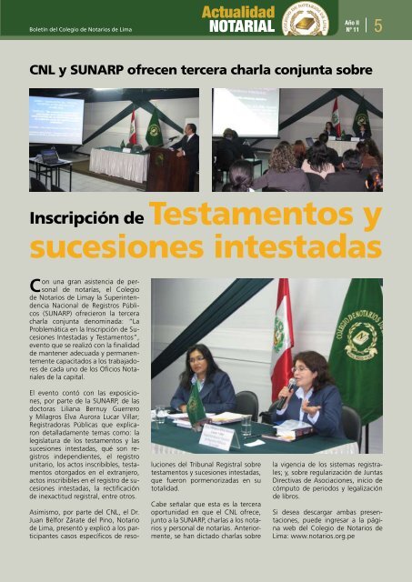 NotAriAl - Colegio de Notarios de Lima