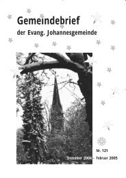 Gemeindebrief Dezember 2004 - Ev. Johannesgemeinde Gießen