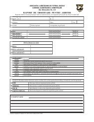 Raport de observare pentru arbitri - FRF-AJF.ro