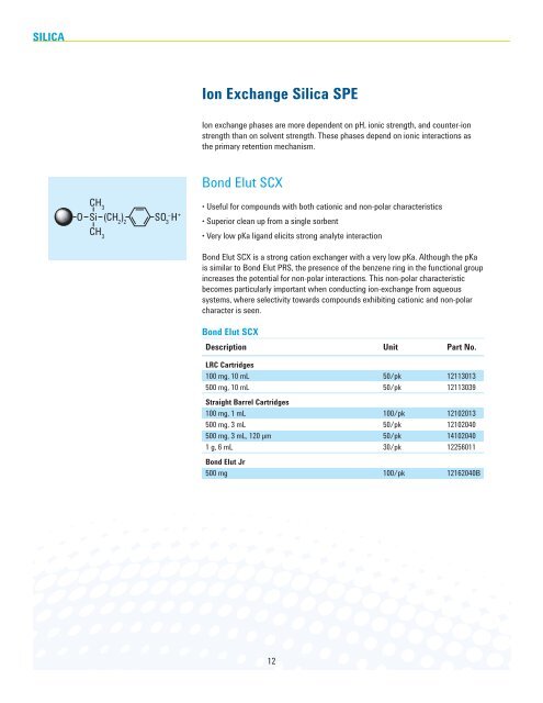 Agilent Products for Solid Phase Extraction ... - Agilent Technologies