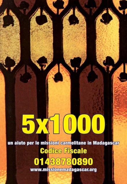 rivista n. 1/2009 (pdf) - Carmelitani Scalzi di Sicilia