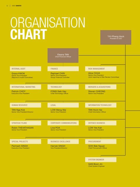 St Electronics Info Comm Organisation Chart