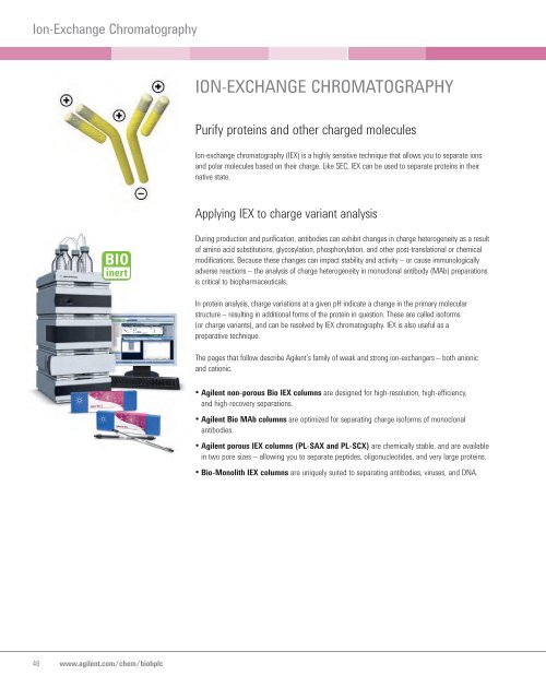 BioHPLC Column Selection Guide Cover - Agilent Technologies