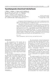 Thymol Hydrogenation in Bench Scale Trickle Bed reactor - pierre