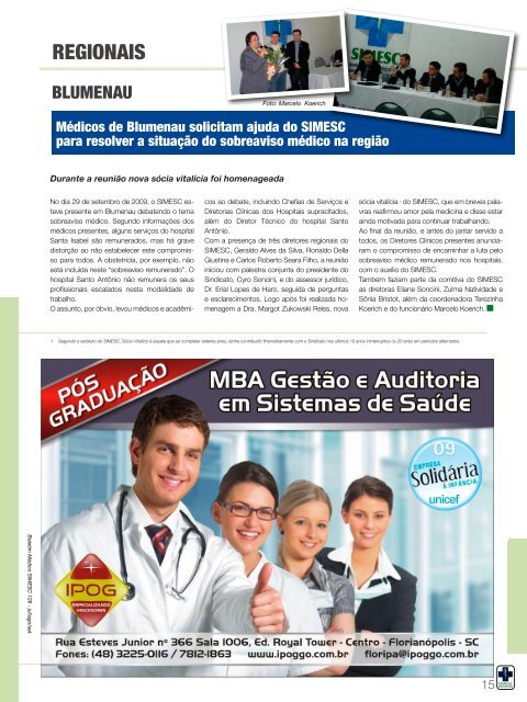 A terra continua - Sindicato dos Médicos do Estado de Santa Catarina