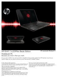 HP ENVY 14-2099en Beats Edition Notebook PC - ComX