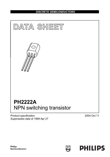 PH2222A NPN switching transistor - Matthieu Benoit - Free