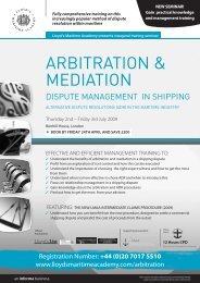 to download the Brochure - LMAA | London Maritime Arbitrators ...